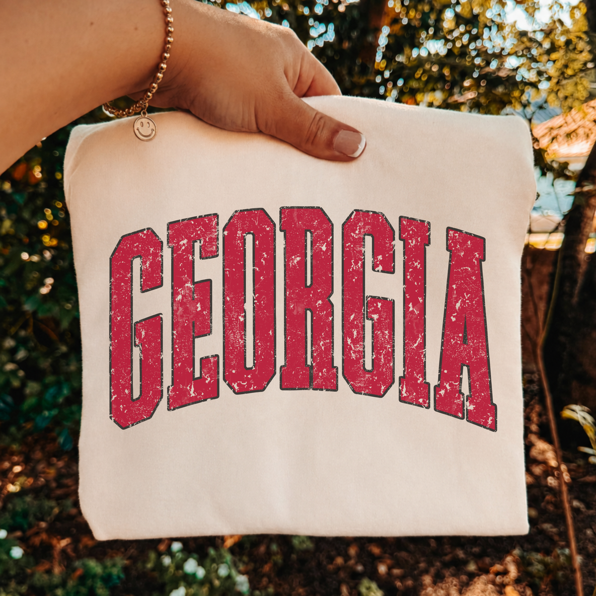 Vintage Georgia PNG Bundle | Distressed Varsity Letter Design