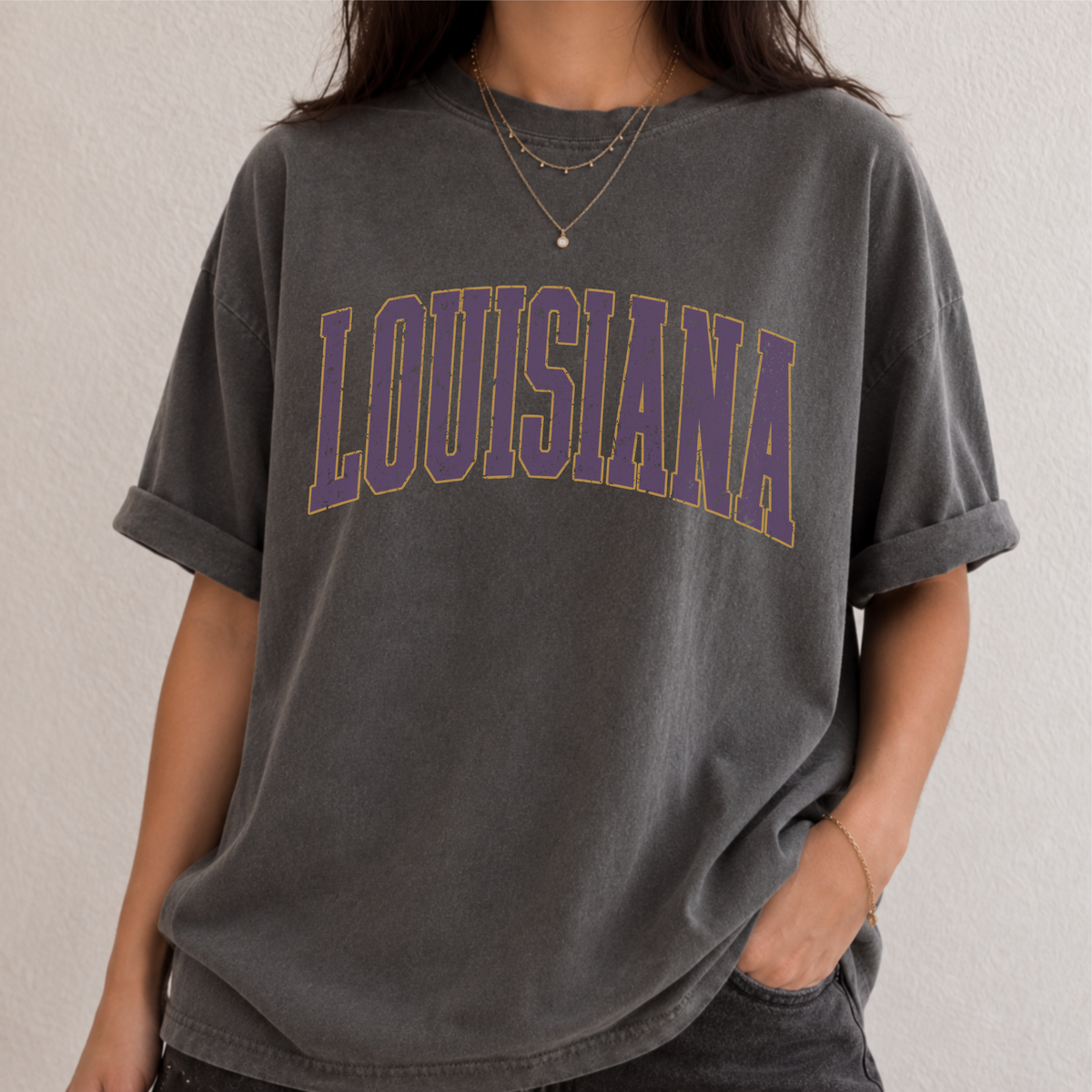 Vintage Louisiana PNG Bundle | Retro Distressed Varsity Lettering | Game Day Digital Download