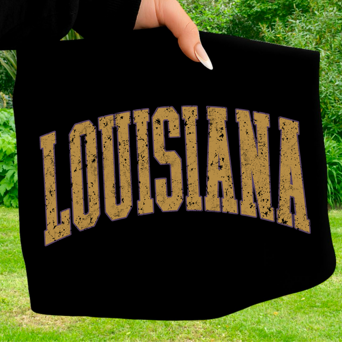 Vintage Louisiana PNG Bundle | Retro Distressed Varsity Lettering | Game Day Digital Download