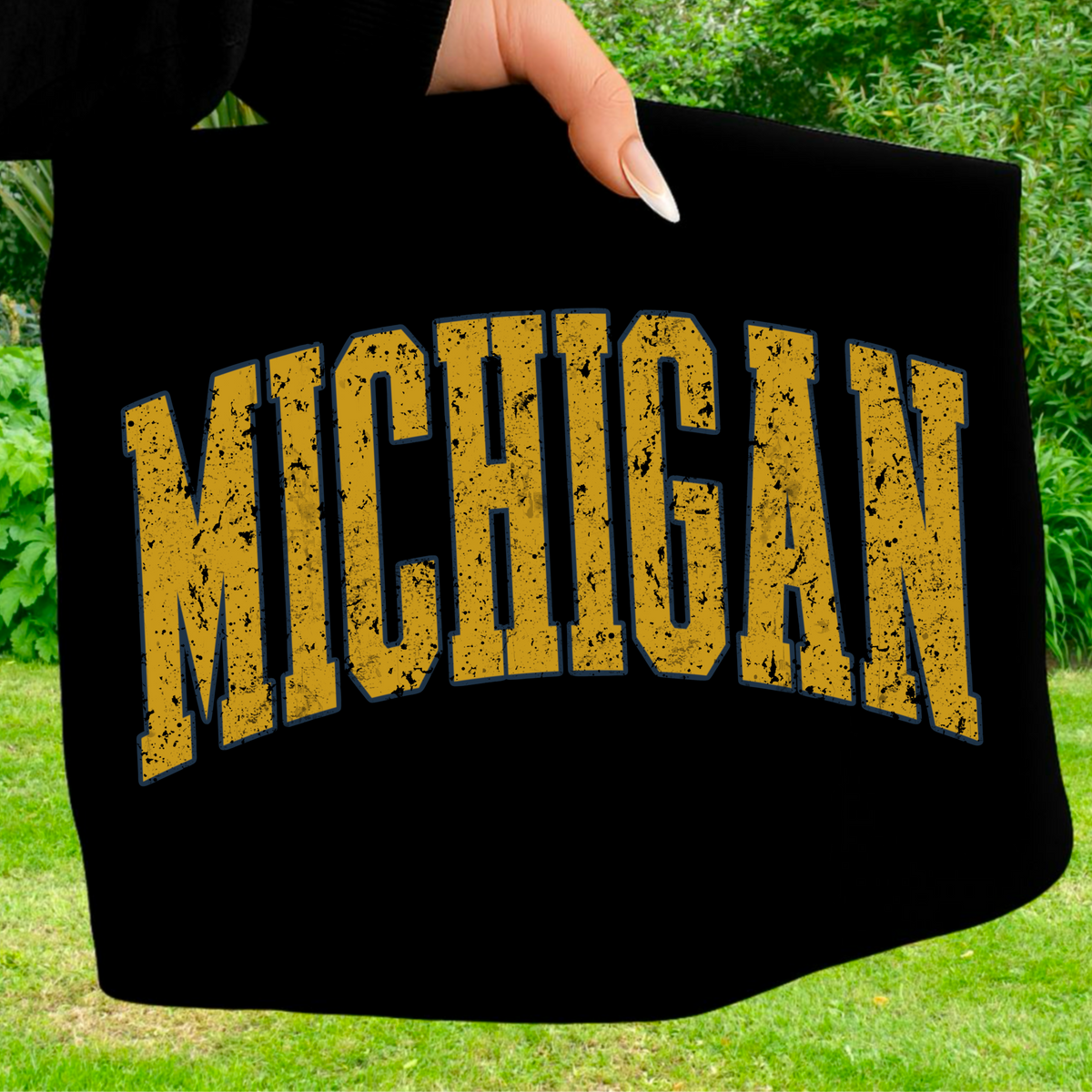 Vintage Michigan PNG Bundle | Retro Distressed Varsity Lettering | Game Day Digital Download